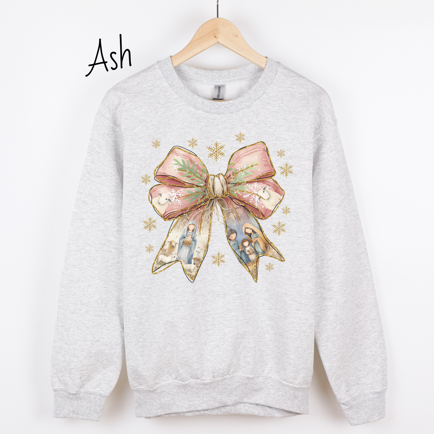 Nativity Bow Sweatshirt