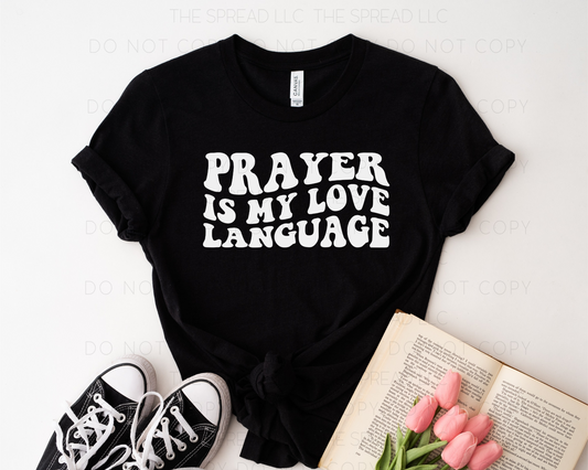 Prayer Is My Love Language Retro Short Sleeve Tee