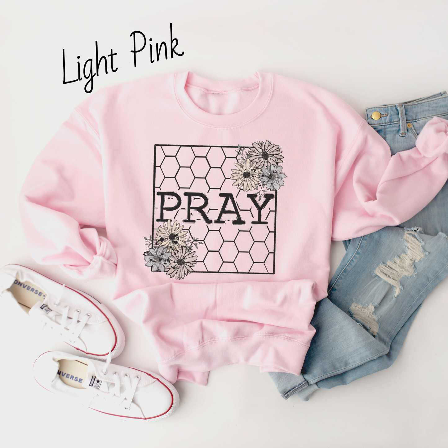 Pray Honeycomb Sweatshirt