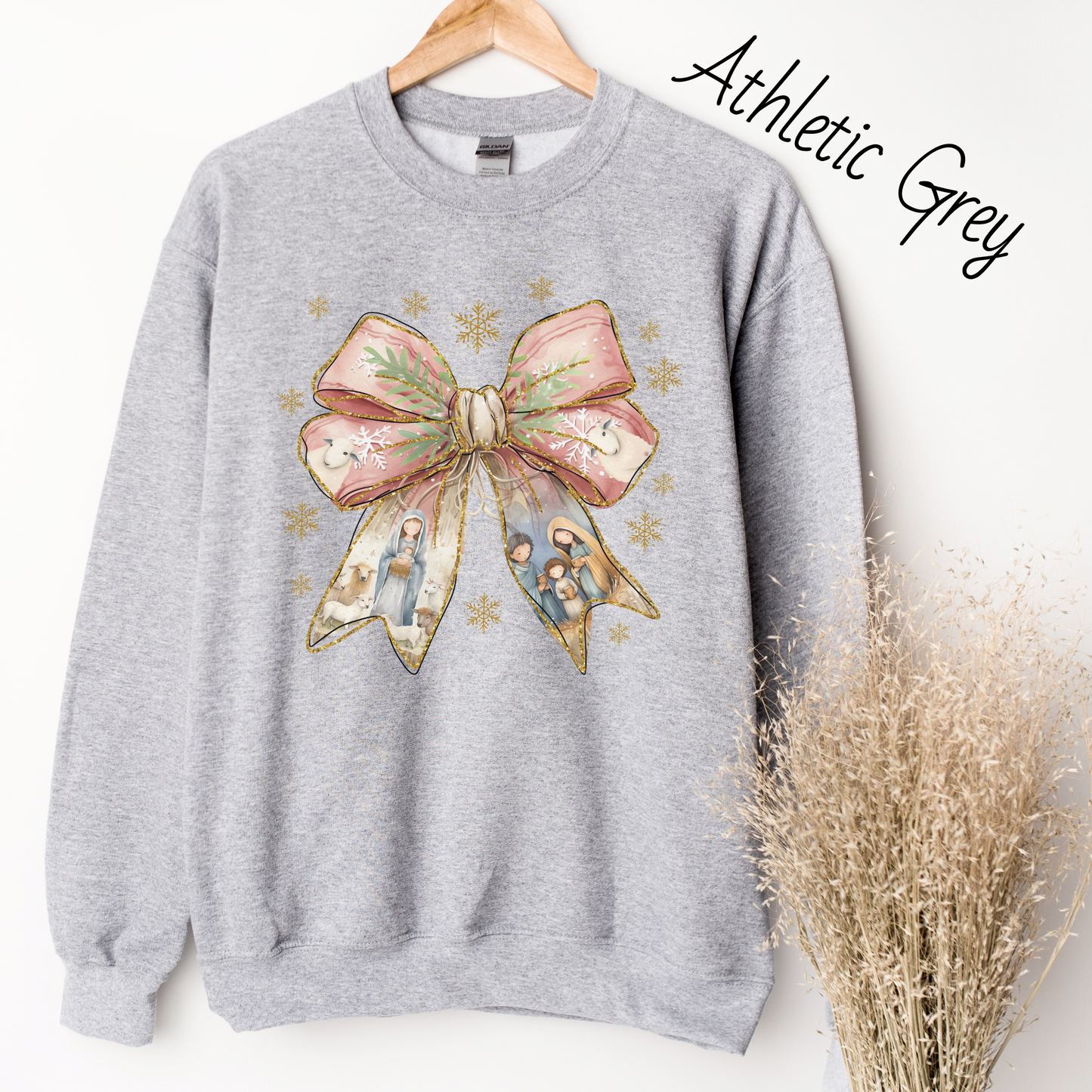 Nativity Bow Sweatshirt