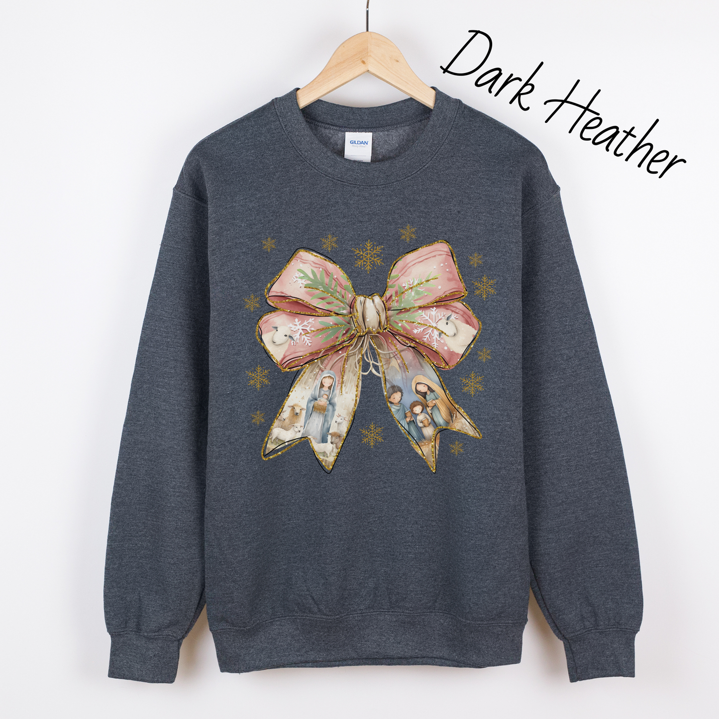 Nativity Bow Sweatshirt