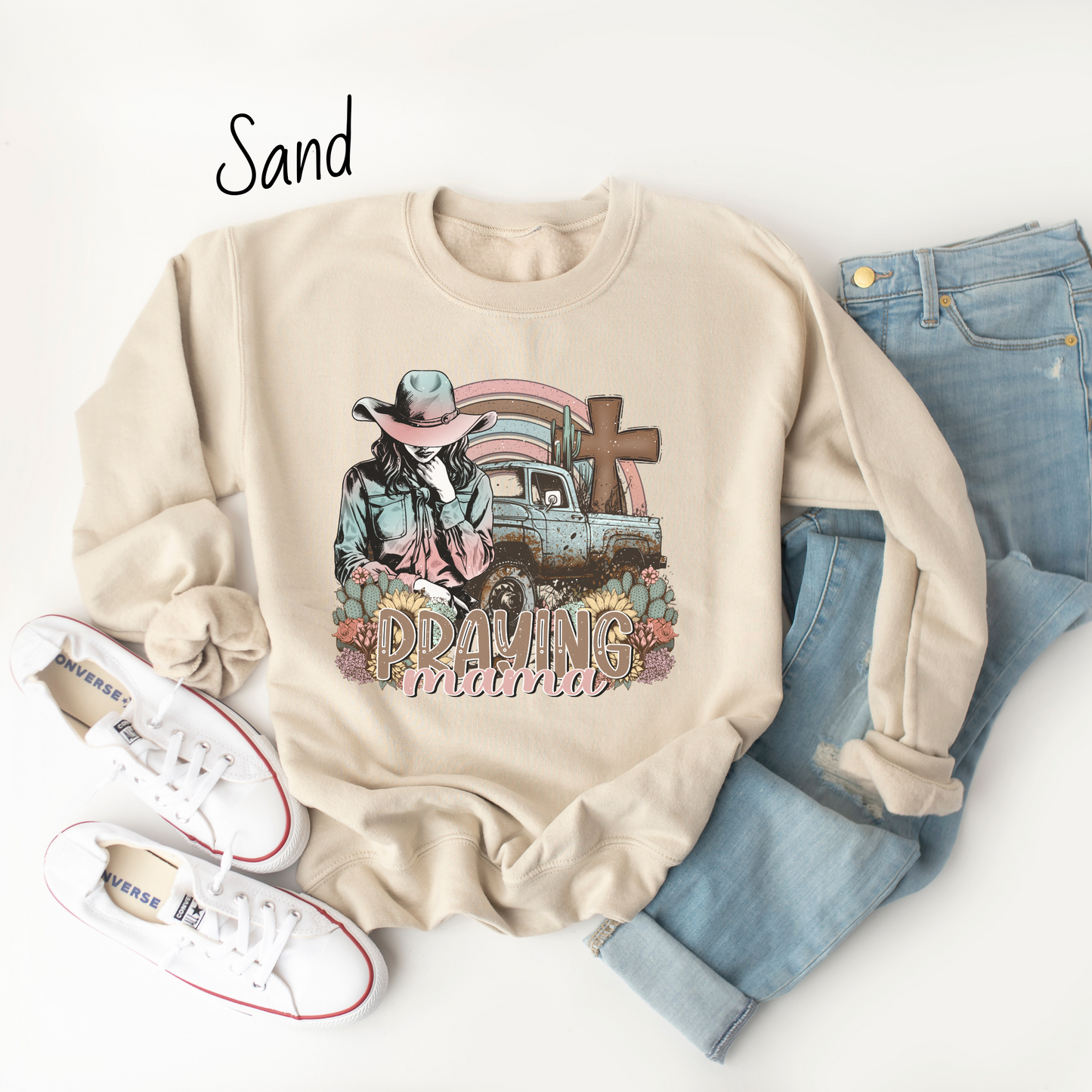 Praying Mama Western Sweatshirt
