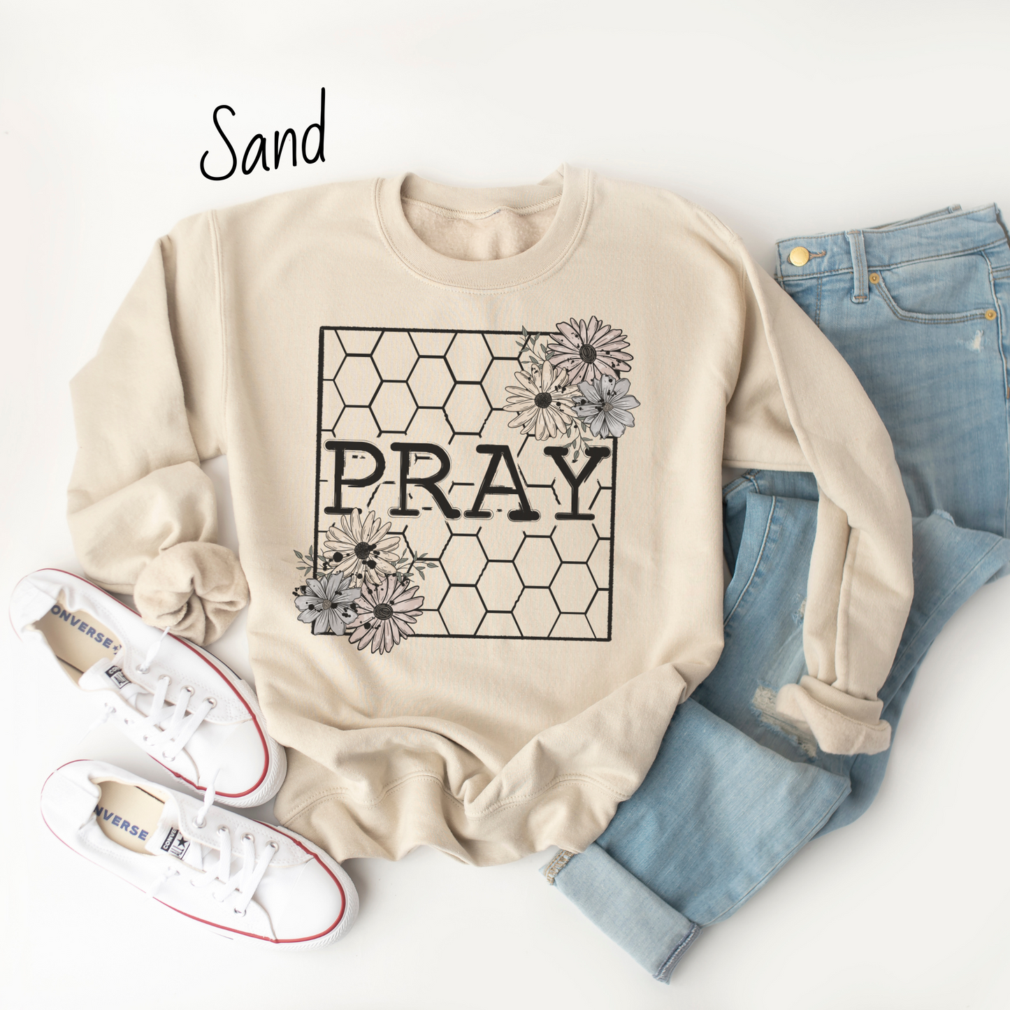 Pray Honeycomb Sweatshirt