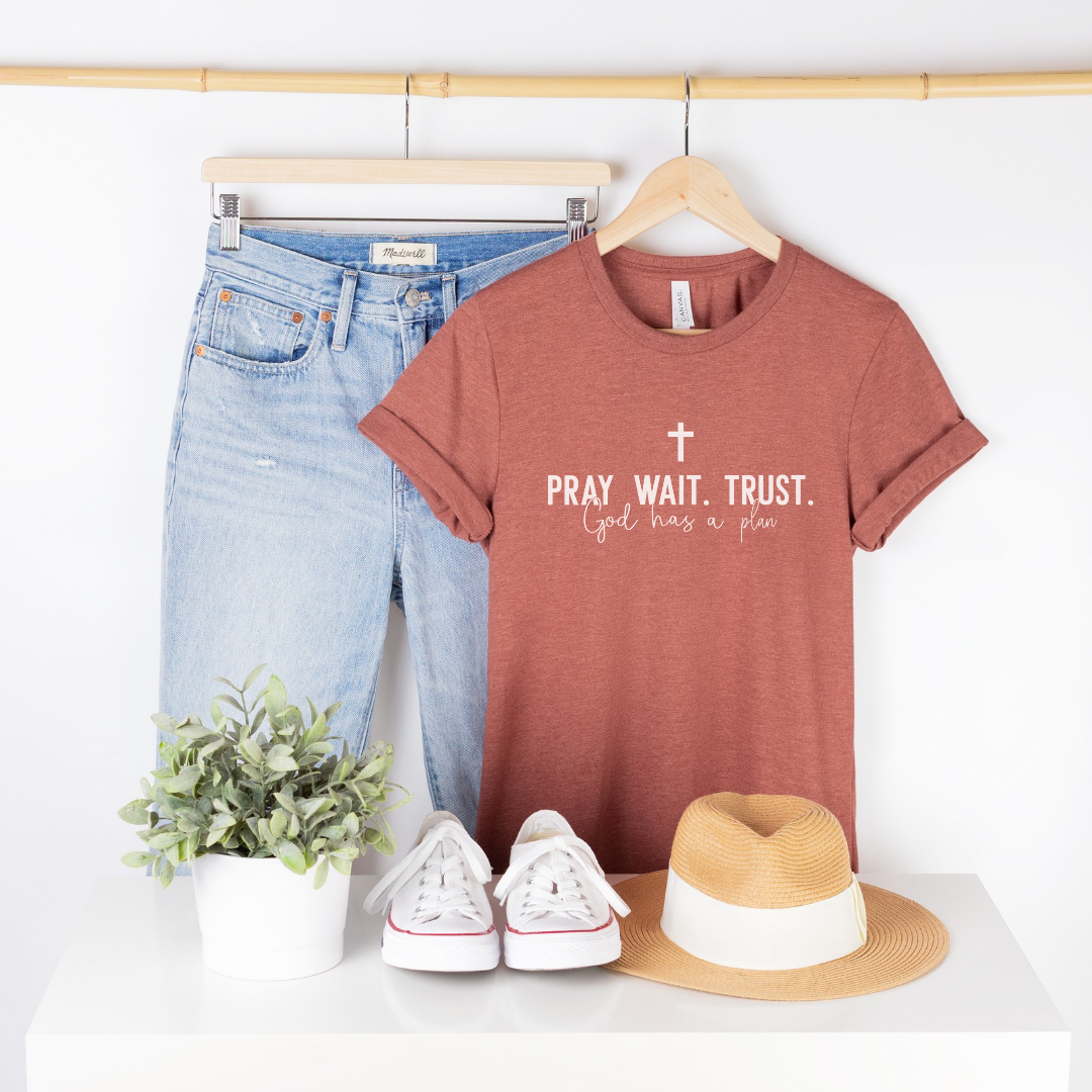 Pray Wait Trust Short Sleeve Tee