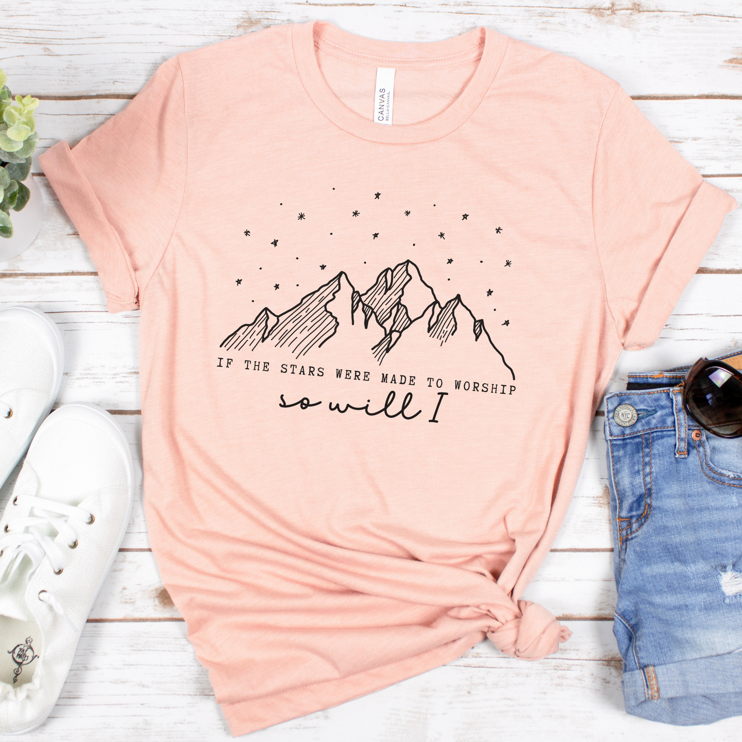 If The Stars Were Made to Worship Short Sleeve Tee