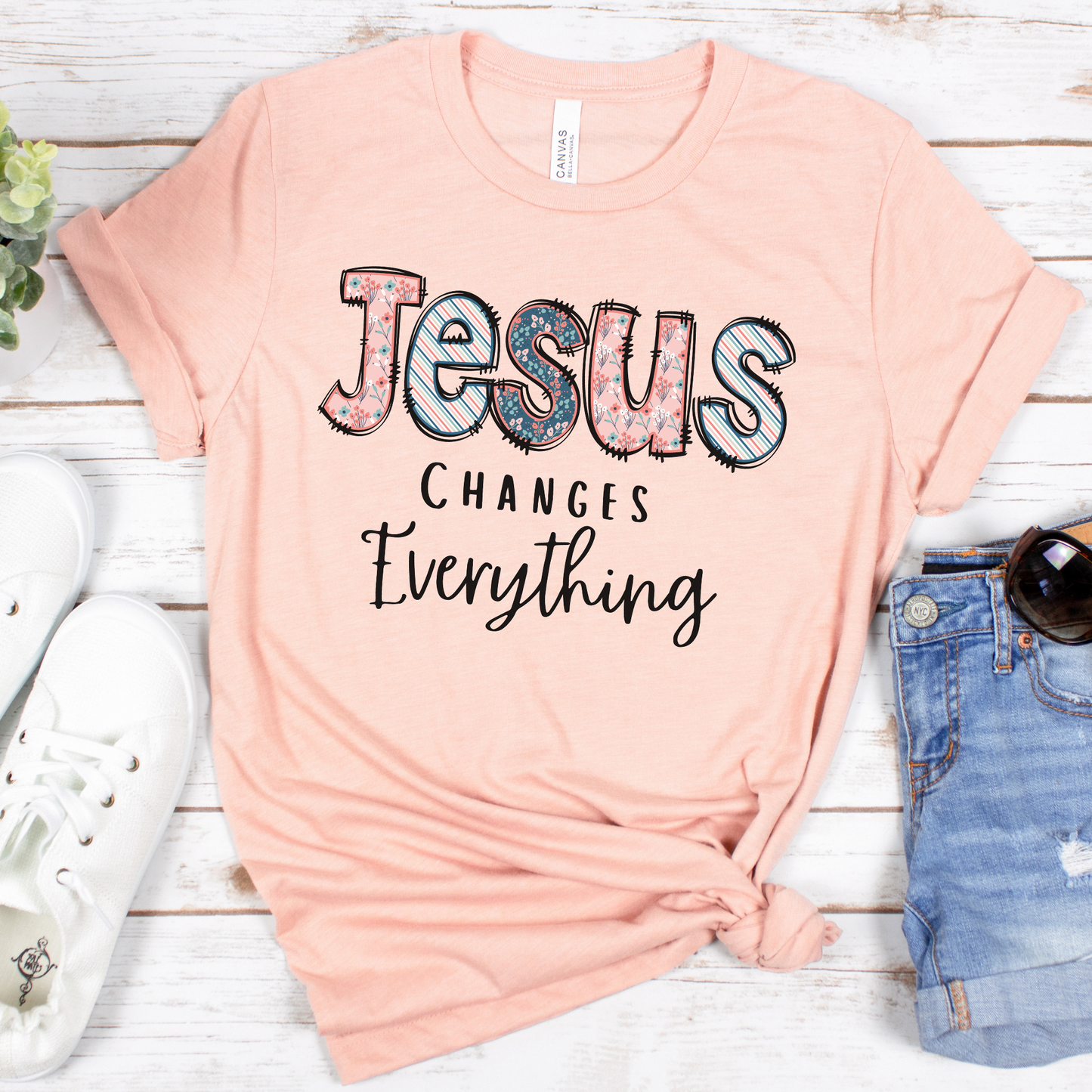 Jesus Changes Everything Short Sleeve Tee