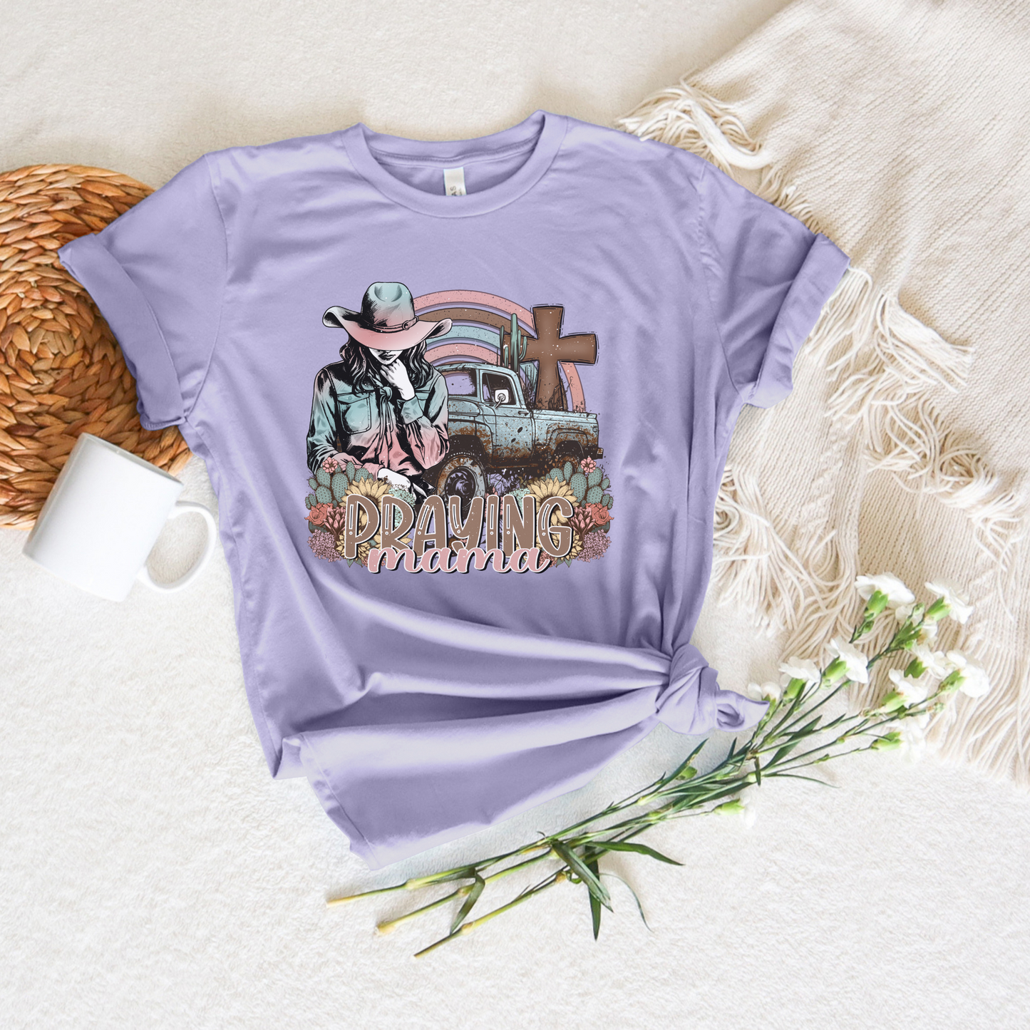 Praying Mama Western Short Sleeve Tee