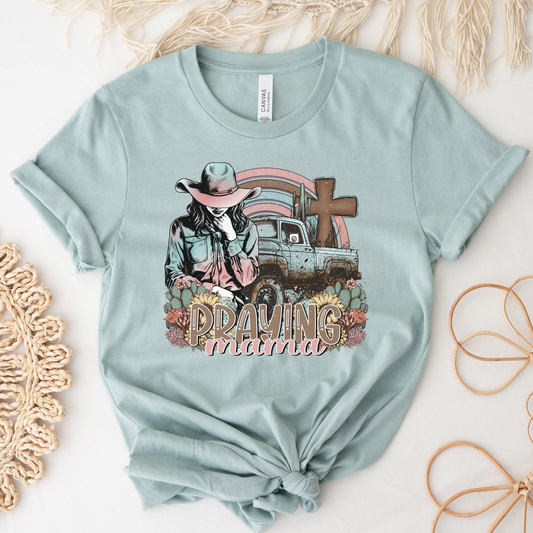 Praying Mama Western Short Sleeve Tee