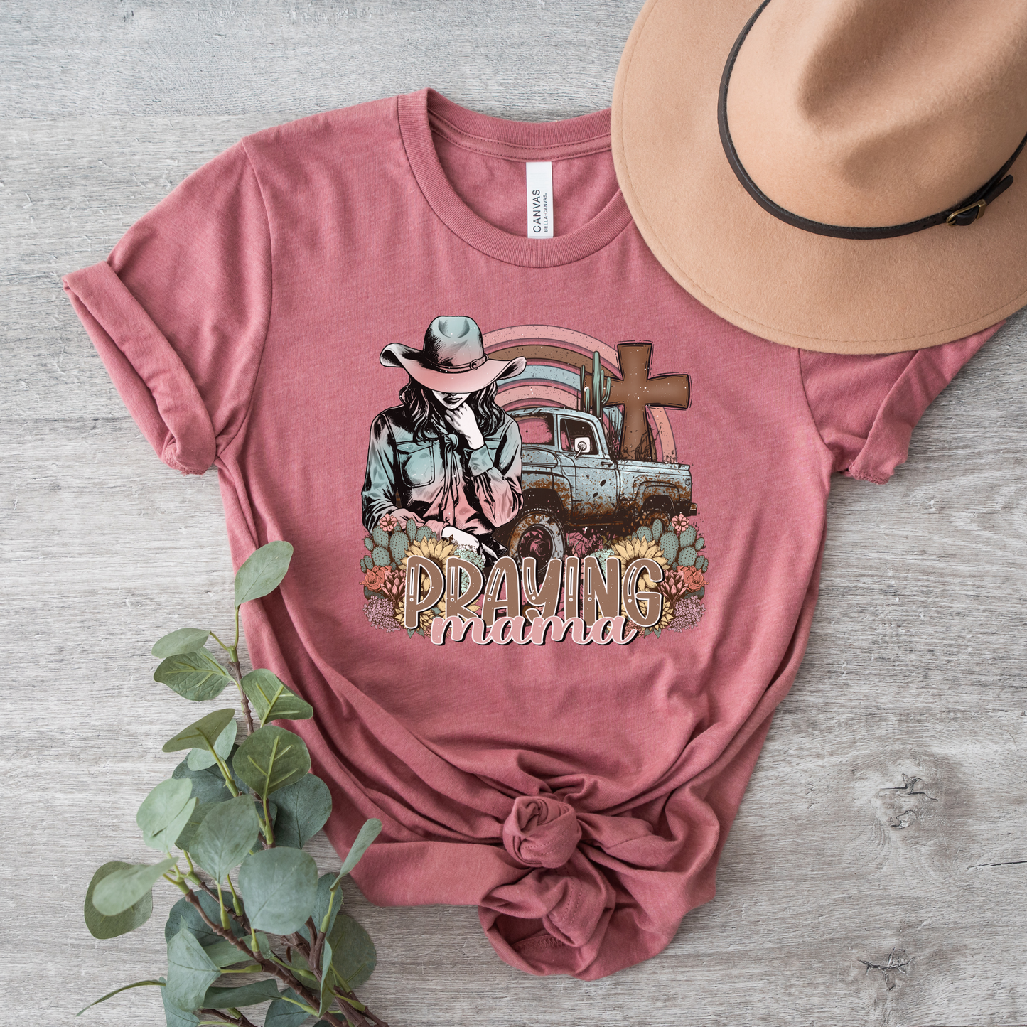 Praying Mama Western Short Sleeve Tee