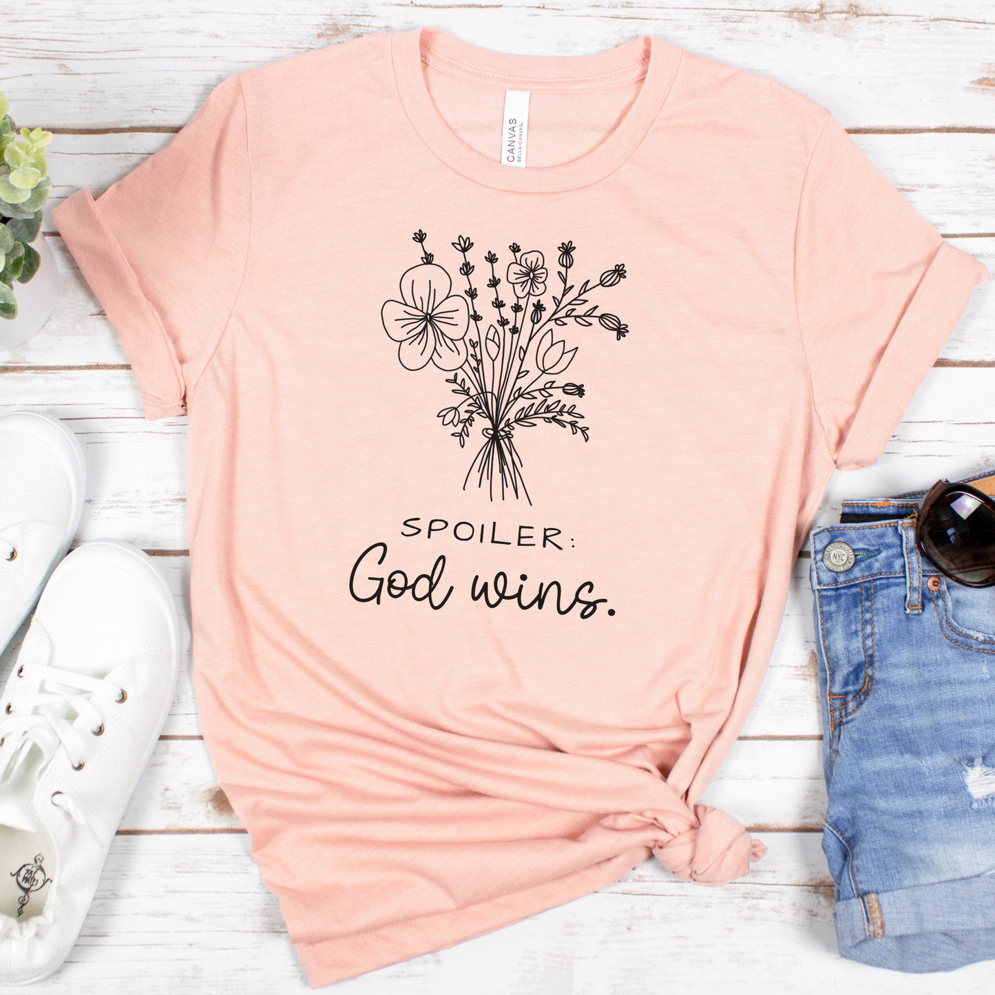 Spoiler, God Wins Short Sleeve Tee