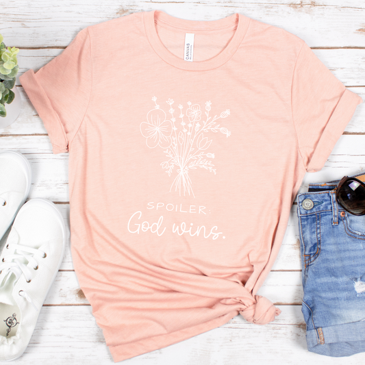 Spoiler, God Wins Short Sleeve Tee