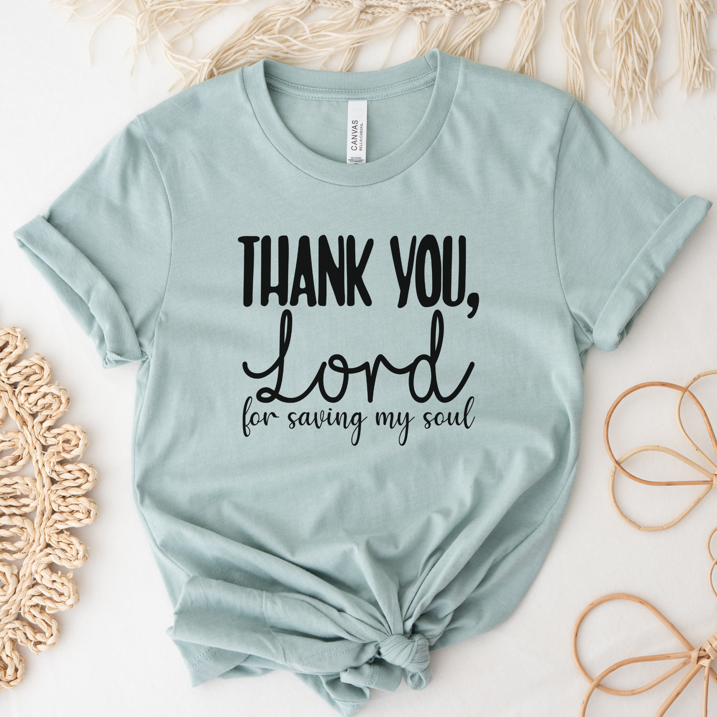Thank You Lord For Saving My Soul Short Sleeve Tee