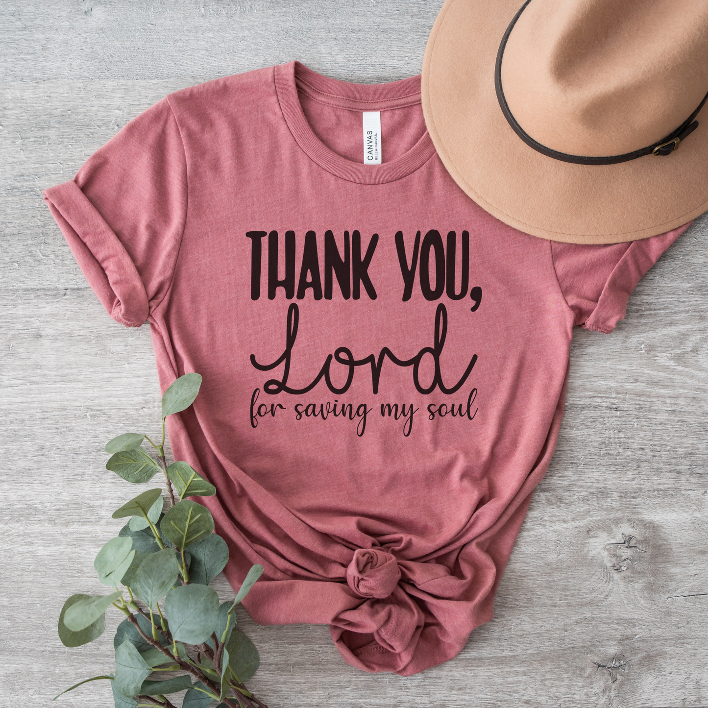 Thank You Lord For Saving My Soul Short Sleeve Tee