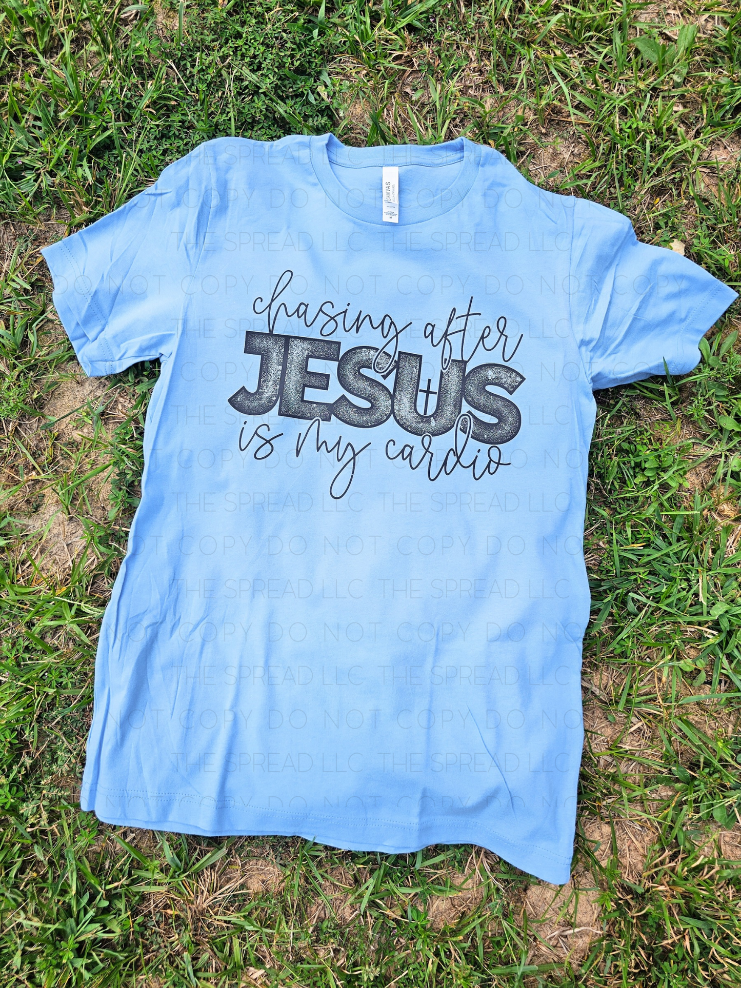 Chasing After Jesus is My Cardio Short Sleeve Tee
