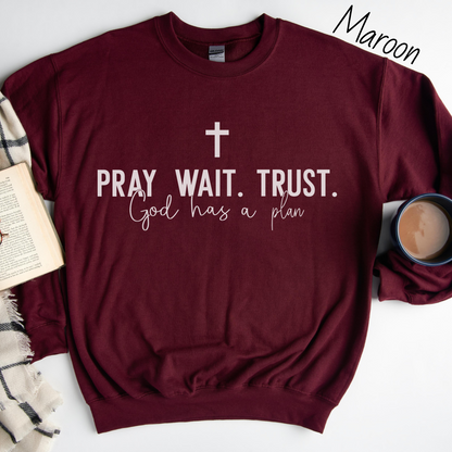 Pray Wait Trust Sweatshirt