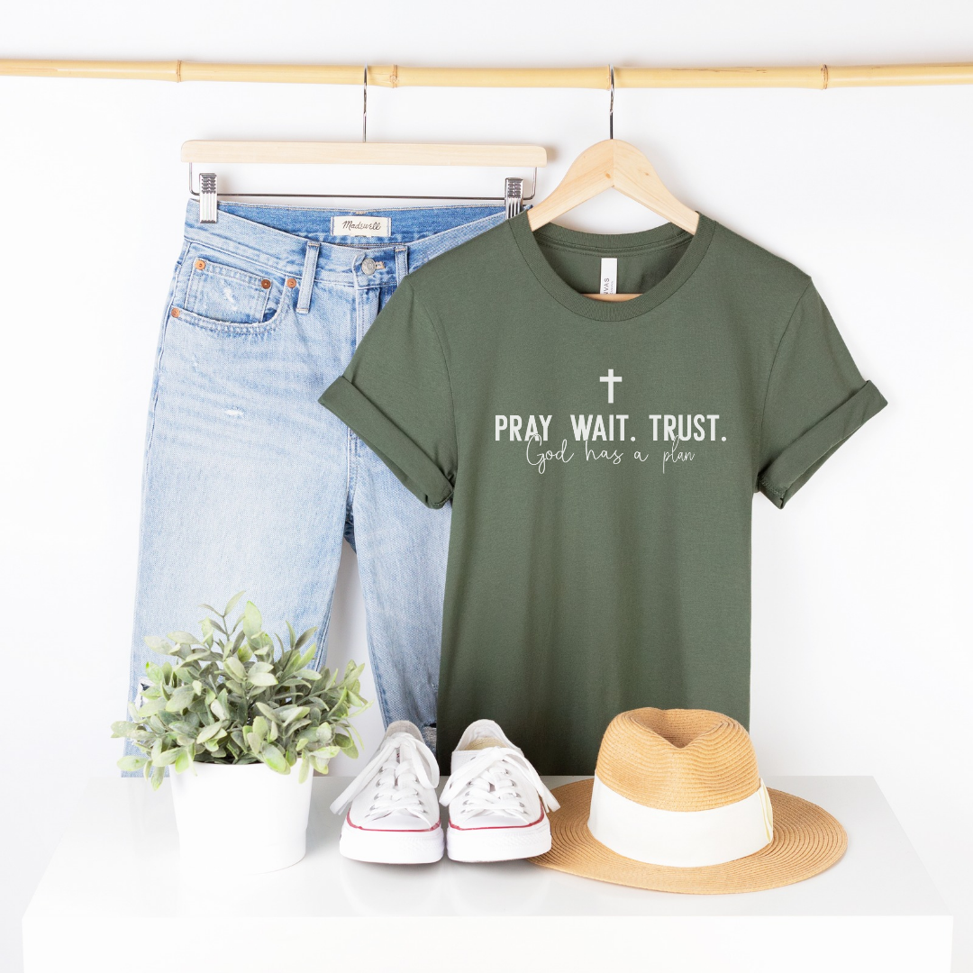 Pray Wait Trust Short Sleeve Tee