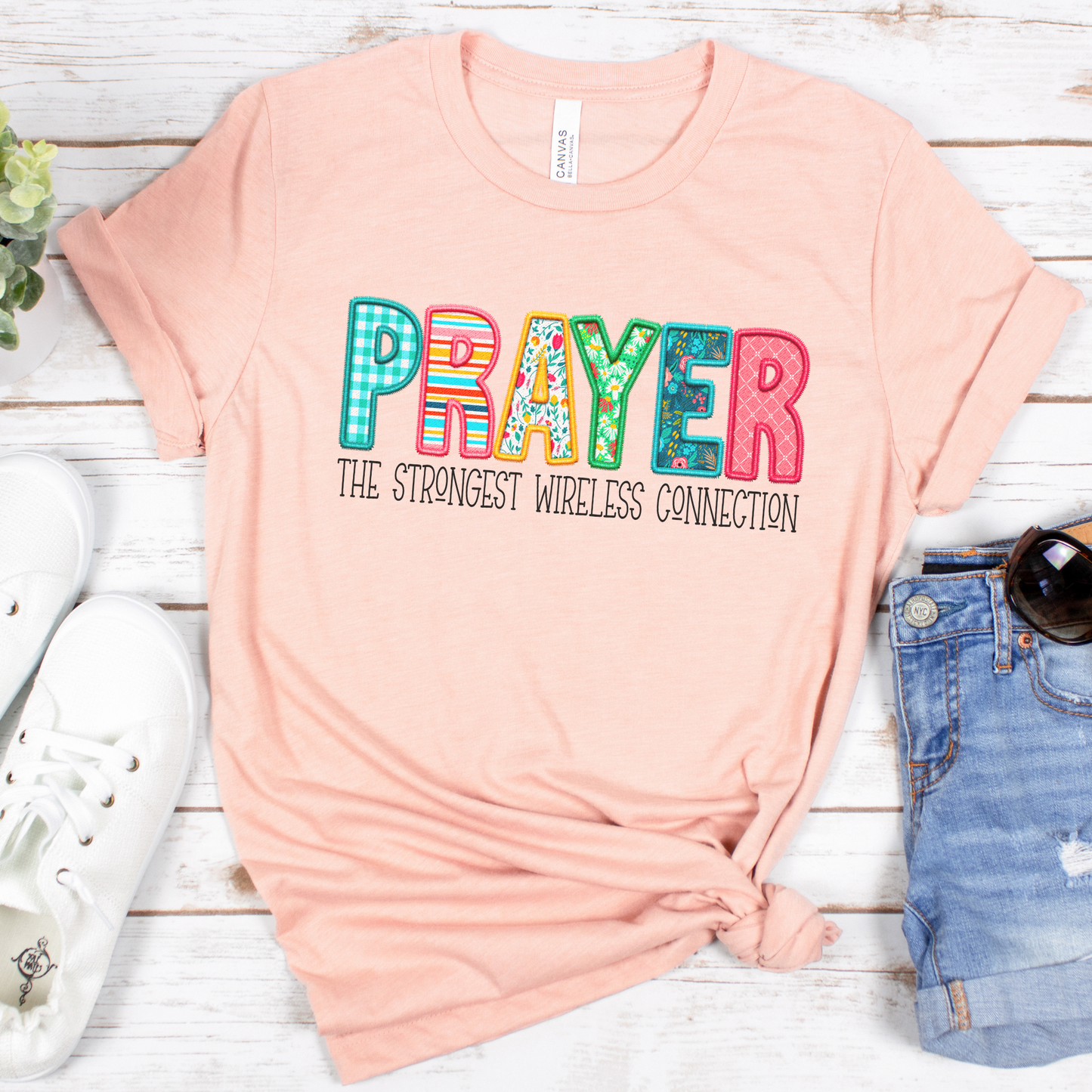 Prayer, The Strongest Wireless Connection Short Sleeve Tee