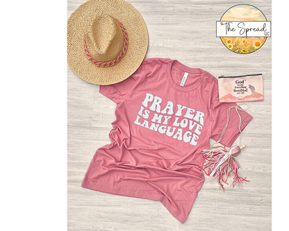 Prayer Is My Love Language Retro Short Sleeve Tee