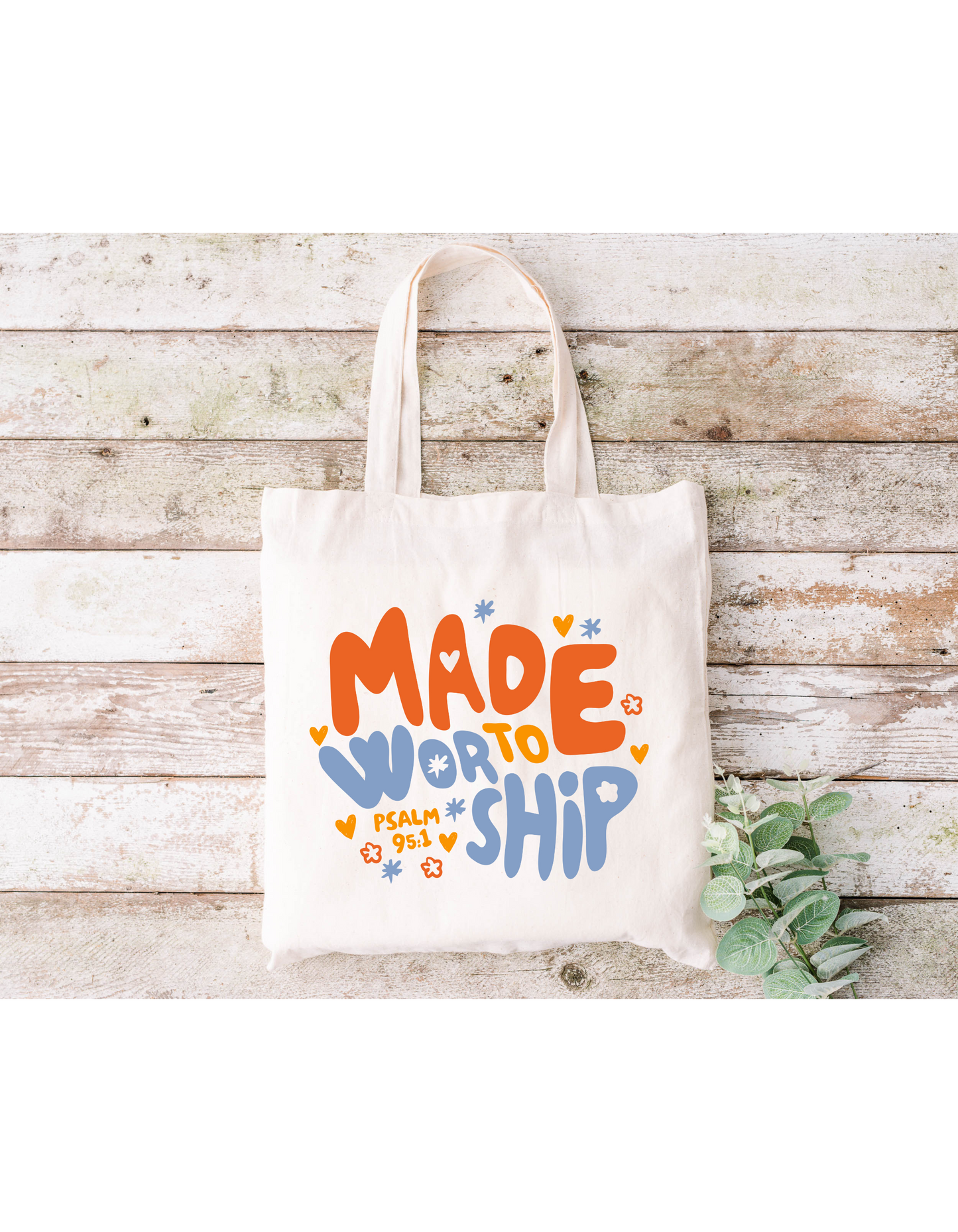 Made To Worship (Colorful) Canvas Bag